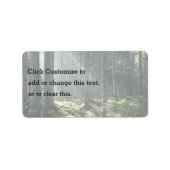 Natur als angesehen adressaufkleber (Vorne)