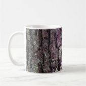 Natur-alte Kiefern-Barke lila Kaffeetasse (Links)