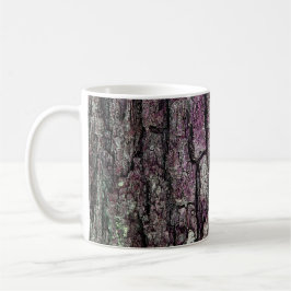 Natur-alte Kiefern-Barke lila Kaffeetasse