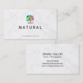 Natur | Aquarellbaum Visitenkarte (Vorne/Hinten)