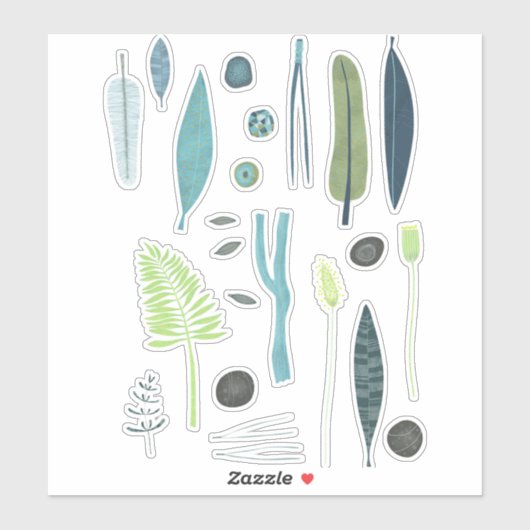 Natur Aufkleber (Blatt)