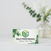 Natur Außenbereich | Horizontal | Blätter Visitenkarte (Stehend Vorderseite)