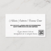 Natur Außenbereich | Horizontal | Blätter Visitenkarte (Rückseite)