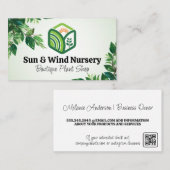 Natur Außenbereich | Horizontal | Blätter Visitenkarte (Vorne/Hinten)