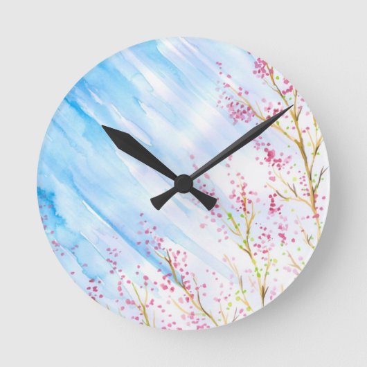 Natur background runde wanduhr (Vorderseite)