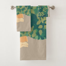 Natur Badhandtuch Set