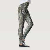 Natur-Baum-altes Kiefern-Barken-Foto Leggings (Rechts)