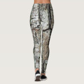 Natur-Baum-altes Kiefern-Barken-Foto Leggings (Rückseite)
