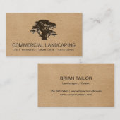 Natur | Baum | Gartenarbeit | Landflucht Visitenkarte (Vorne/Hinten)