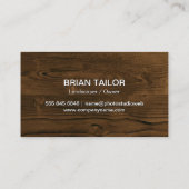 Natur | Baum | Gartenarbeit | Landflucht Visitenkarte (Rückseite)