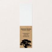 Natur | Baum | Gartenarbeit | Landflucht Visitenkarten (Außenseite Aufgefaltet)