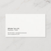 Natur | Bäume | Gartenarbeit | Landflucht Visitenkarte (Rückseite)