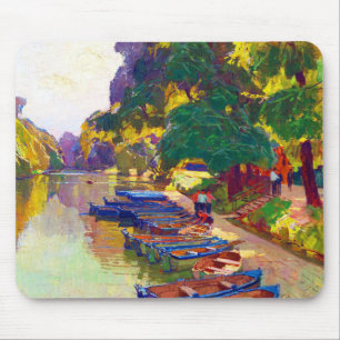 Natur Bäume Wasser von Carl Moll Mousepad