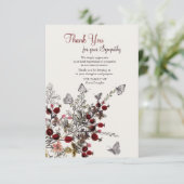 Natur-Begräbnis danken Ihnen Karten (Stehend Vorderseite)