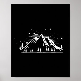 Natur Berge Schnee Reise Urlaub Wandern Fan Gi Poster