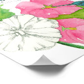 Natur-Bestäuber Honigbienen-Insekten-Blume Poster (Ecke)