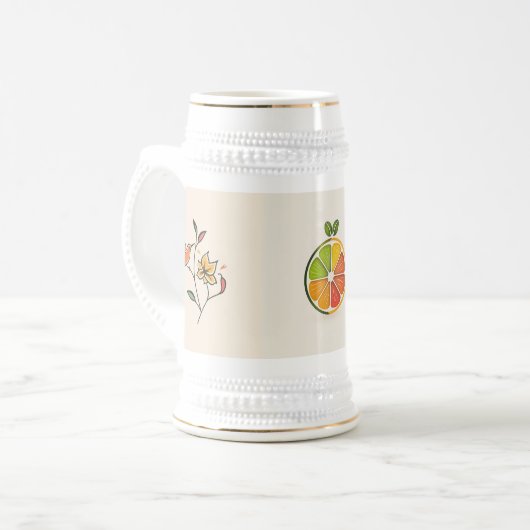 Natur Bierglas (Vorderseite Links)