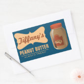 Natur | Bio Erdnussbutter | Handgemachte Butter Rechteckiger Aufkleber (Umschlag)