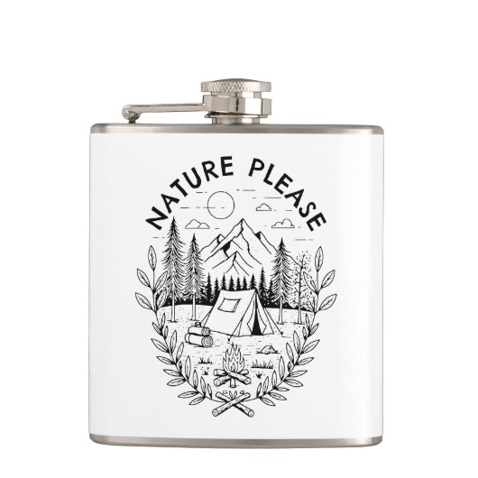 Natur bitte flachmann (Vorderseite)
