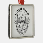 Natur bitte ornament aus metall (Rechts)