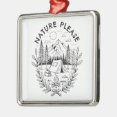 Natur bitte ornament aus metall (Links)