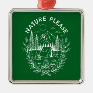 Natur bitte ornament aus metall