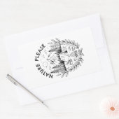 Natur bitte rechteckiger aufkleber (Umschlag)