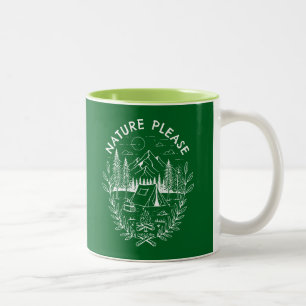 Natur bitte zweifarbige tasse