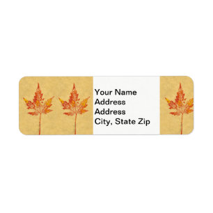 Natur-Blatt-Druck wenig Herbst-Ahornblatt im Rot