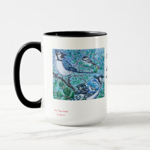 Natur Blau Vogelbeobachtung Kunst Personalisieren Tasse