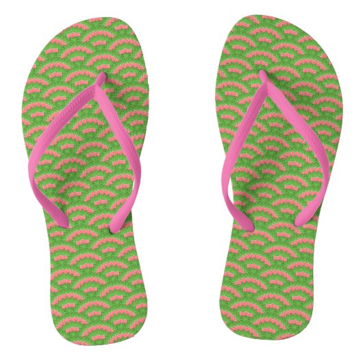 Natur-Bogen-Flipp-Flops Badesandalen (Fußbett)