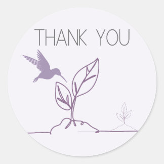 Natur, botanisch, Minimalistisch, erdig Danke, NS9 Runder Aufkleber