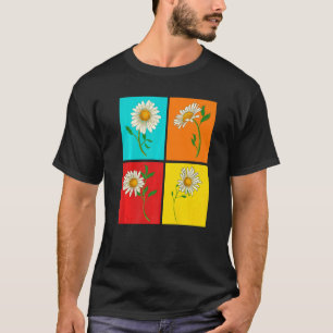 Natur Botanischer Garten Blumenblüte Pop Gänseblüm T-Shirt