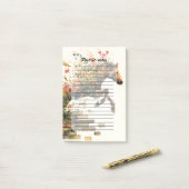 Natur Botanisches Blumenhorse Jumping Post-it Klebezettel (Auf Schreibtisch)