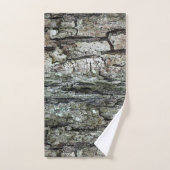 Natur-botanisches Kiefern-Baum-Barken-Foto Badhandtuch Set (Handtuch)