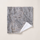 Natur-botanisches tropisches Baum-Barken-Foto Badhandtuch Set (Waschlappen)