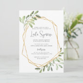 Natur | Brautparty Aquarell Einladung (Stehend Vorderseite)