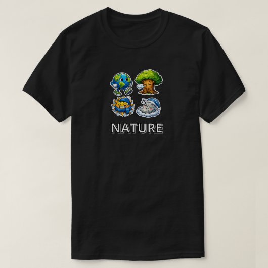 Natur Charaktere T-Shirt (Design vorne)