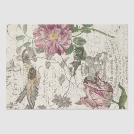 Natur-Collage Seidenpapier (Vorderseite)