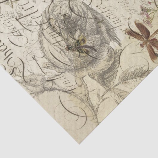 Natur-Collage Seidenpapier (Detail)