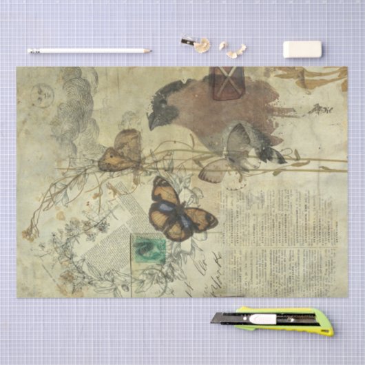 Natur-Collagen-Seidenpapier Seidenpapier (Handwerk)