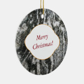 Natur-dekorativer Katzen-Pelz, der Felsen mit Text Keramikornament (Rechts)