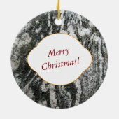 Natur-dekorativer Katzen-Pelz, der Felsen mit Text Keramikornament (Hinten)