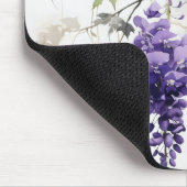 Natur Delikate violette Blumen Mousepad (Ecke)