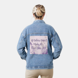 Natur-Denim-Jacke Jeansjacke