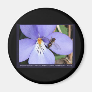 Natur der Liebesvögel-Fuß-Veilchen Magnet