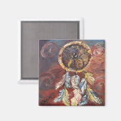 Natur des Traumfängers Magnet (Vorderseite/Rückseite)