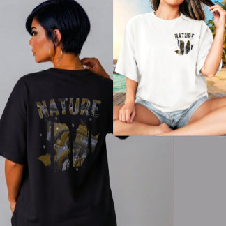 Natur, die sich mit flüssiger Marmorkunst verbinde T-Shirt