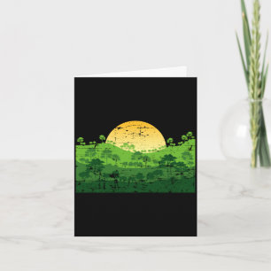 Natur draußen Bäume Naturliebhaber Sonnenuntergang Karte
