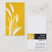 Natur-Druck - gelber Weizen Visitenkarte (Vorne/Hinten)